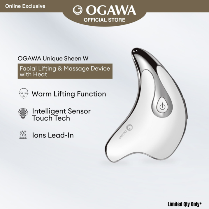 [Apply Code: 7TM12] OGAWA Unique Sheen W Facial Lifting and Massage Device With Heat*